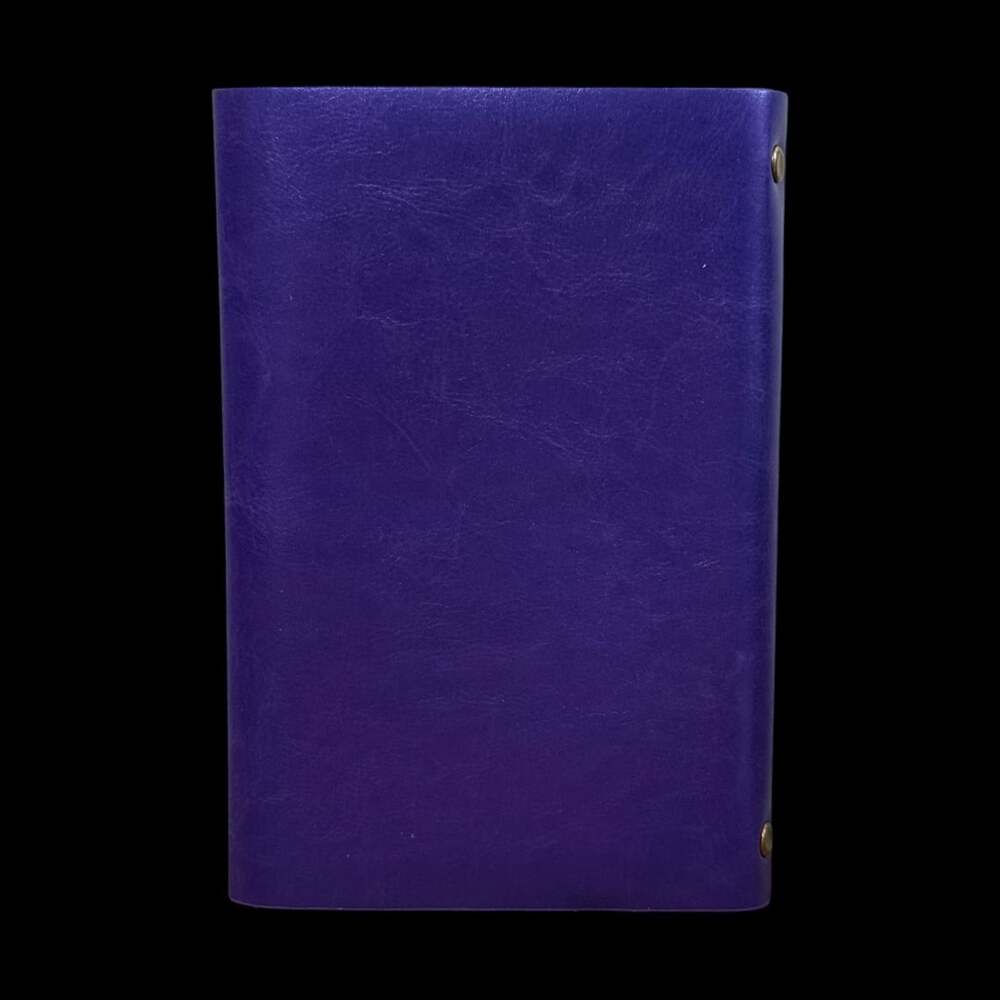 A5 Tree of Life Embossed Deep Purple PU Leather Refillable 6-Ring Binder Journal - Picture 4 of 5